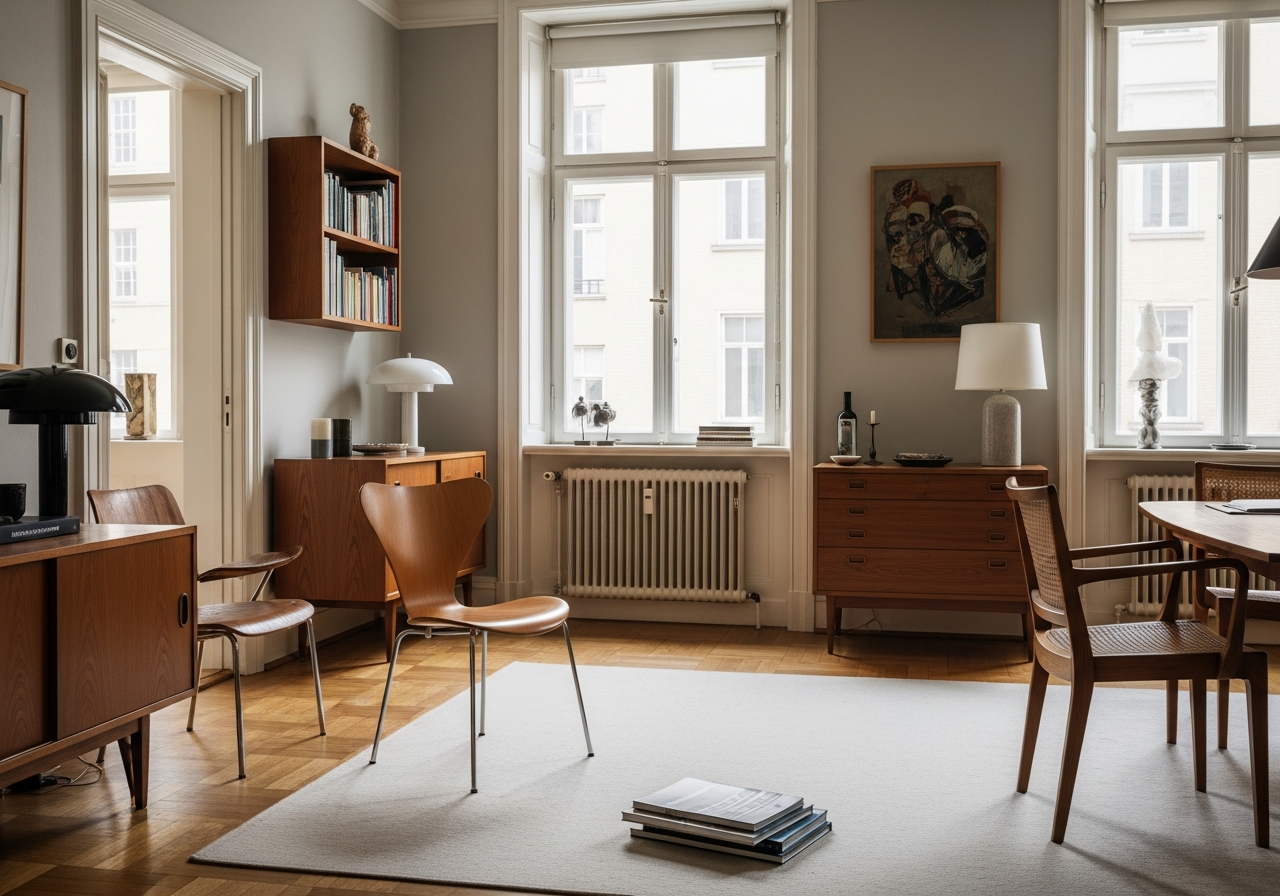 The Series Chair in mid-century modern interior setting