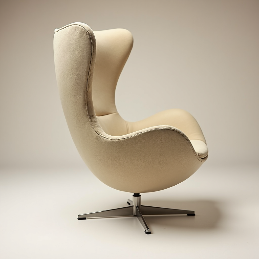 Egg Chair by Arne Jacobsen, three-quarter view